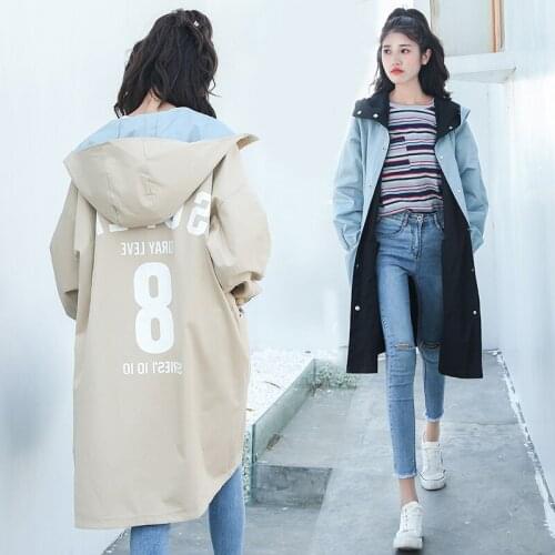 2019 new spring and autumn students loose wild plus velvet long coat jeans jacket women