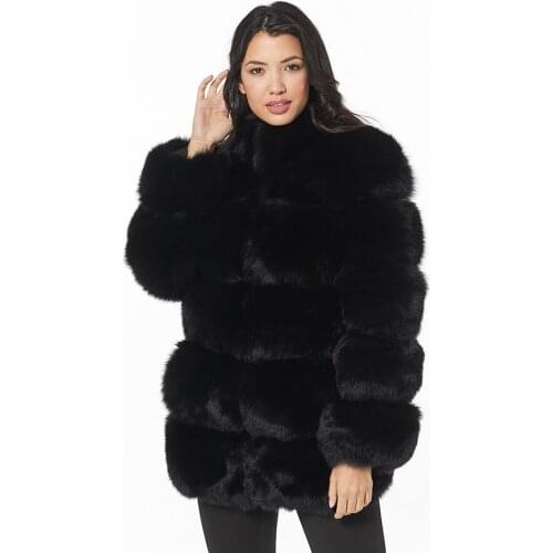 Winter Coat Women Real Fox Fur Jacket Multicolor Customize 2021 New Arrival