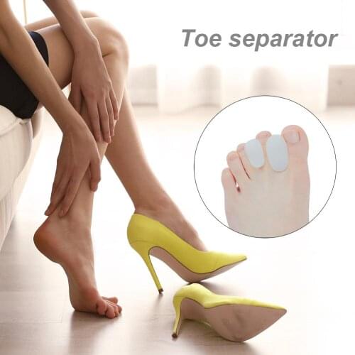 1 pair Toe Separators Spacer Straightener thumb finger big feet device pad toe pads thumb valgus corrector Relief Foot