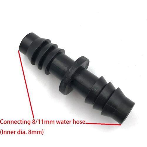 10/50Pcs 8/11mm two way Water Connectors Splitters Farm Irrigation Garden Lawn Water Hose Connector Irrigation System