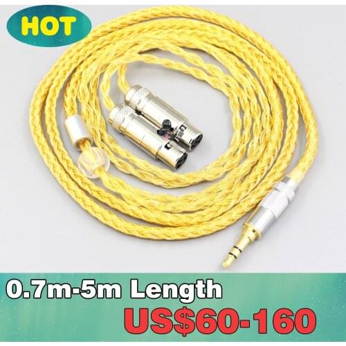 16 Core OCC Gold Plated Braided Earphone Cable For Meze Empyrean Headphone LN007375