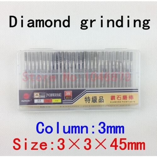 30 / box,Diamond grinding, grinding needles, grinding rods, ground rods. Cylinder: 3*3*45mm