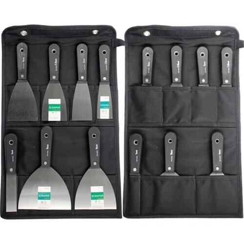 7 Pcs Portable Drywall Scrapers Blade Putty Knife Wall Shovel Carbon Steel Tool