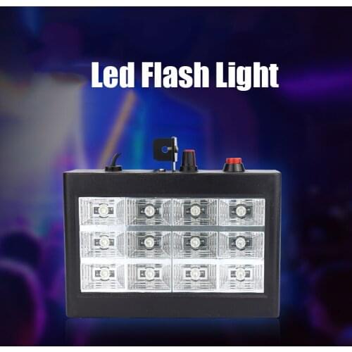 Promotion High Bright LED flash Light Auto Voice Control Mode hand Adjustable Flash Speed RGB flash KTV Party DJ Club