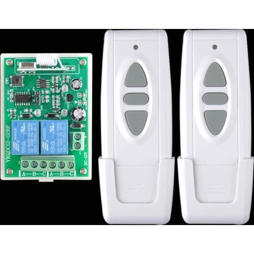 DC 12 V Wireless Motor Remote Switch Controller Forwards Reverse Up Down Stop Wall Transmitter Manual Button Limit Switch