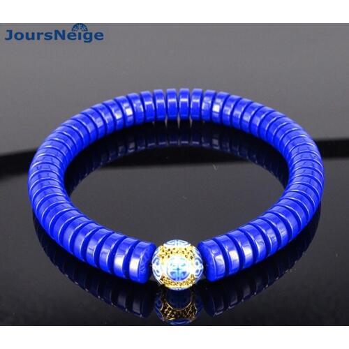 Wholesale Blue Ore Stone Bracelets with Cloisonne for Women Girl Original Bracelet fashion classic wild Jewelry Accessories