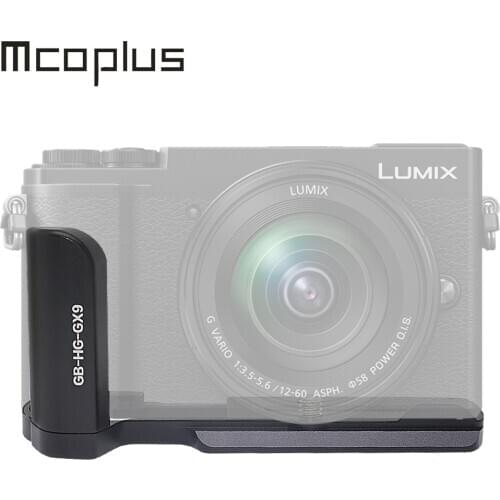 Mcoplus GB-GX9 Quick Release L Plate Metal Hand Grip for Panasonic Lumix GX80 GX85 GX9 GX7 II III GX7 Mark II III