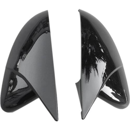 For Scirocco PASSAT Beetle 2009-2018 Black Door Side Wing Rearview Mirror Ox Horn Cover Cap Car Accessories