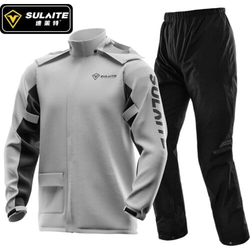 Motorcycle Raincoat Rain Pants Suit Man Woman Waterproof Motocross Jacket Poncho Large Size Fishing Suit Reflective Rainwear