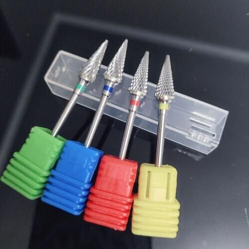 EasyNail~3/32 '' Tungsten steel Nail Drill Bit nail file Carbide Nozzle Gel remover Nail Cleaner Millings Bit M0413