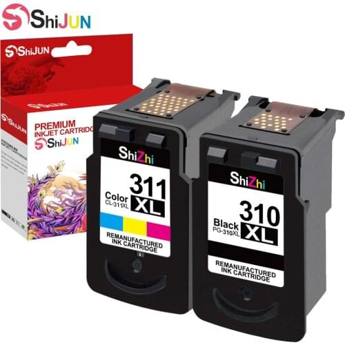 SHIJUN Ink cartridge Compatible For PG 310XL CL 311xl For Canon Pixma IP1800 IP2500 MP210 MP220 MP470 MX300 MX310 impresora