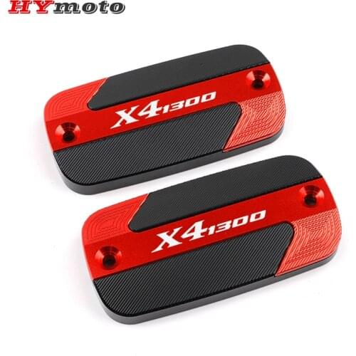 For HONDA STX VT X4 1300 CB 1300F Crosstourer 1200 ST 1100 X41300 Motorcycle Accessories Front Brake Fluid Reservoir Cover Caps