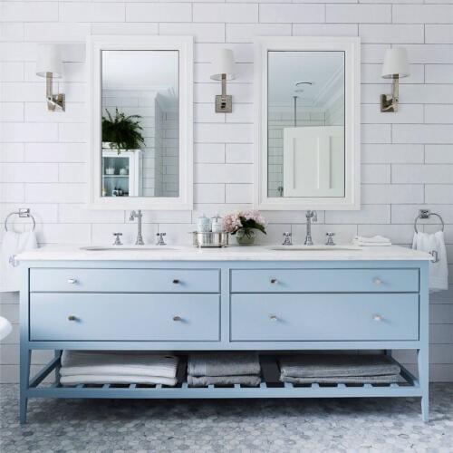 2020 new bathroom furnitures solid wood vanity solid timber bathroom cabinets SV242