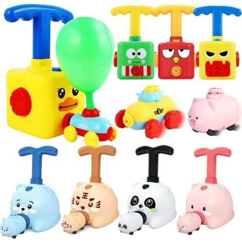 Power Balloon Car Toy Inertial Power Balloon Education Science Education Science Puzzle fun Toys for Children christmas gift