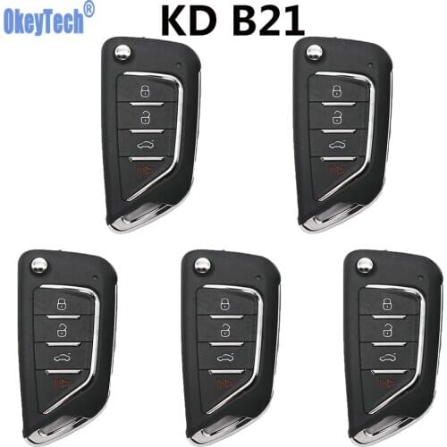 OkeyTech 5PCS/LOT KEYDIY B Series B21-4 Universal KD Remote Control For KD200 KD900 KD900+ URG200 KD-X2 Mini KD For KIA