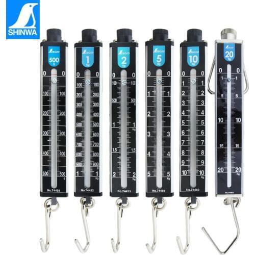 SHINWA Mini weighing portable scale portable express scale spring balance Dynamometer