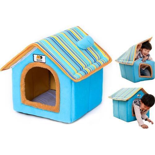 Detachable Dog House Dogs Cage Kennel Removable Pet Mat Tent Cat Blanket Washable Filling Spongia Dog Beds for Large Dogs
