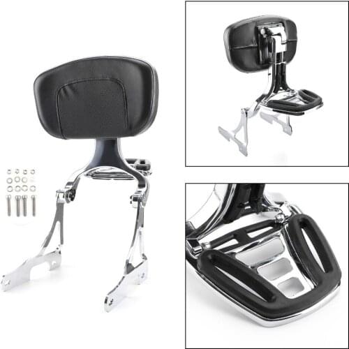 Areyourshop Motorcycle Sissy Bar Backrest w/ Luggage Rack For Sportster 883 1200 48 2006-2018 2007 2008 2009 Motor Accessories