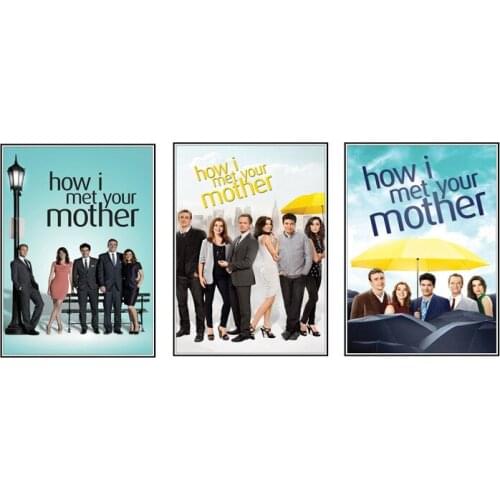 American reality TV poster < How I met your mother > High definition white copperplate poster decoration