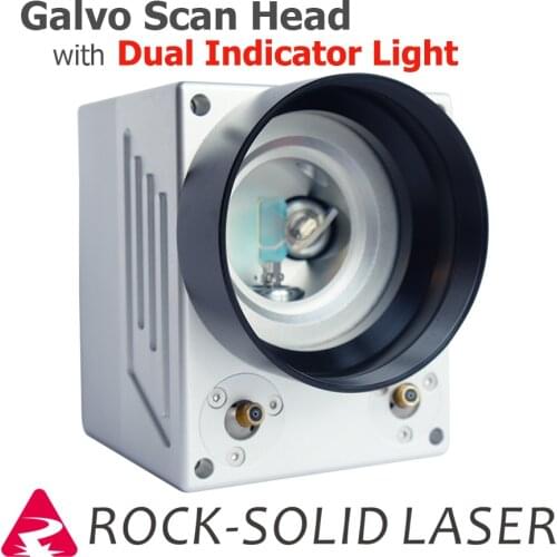 Fiber Laser Galvo Scan Head with Dual Red Indicator Light 1064nm Laser Marking Machine Parts with Power Supply Set