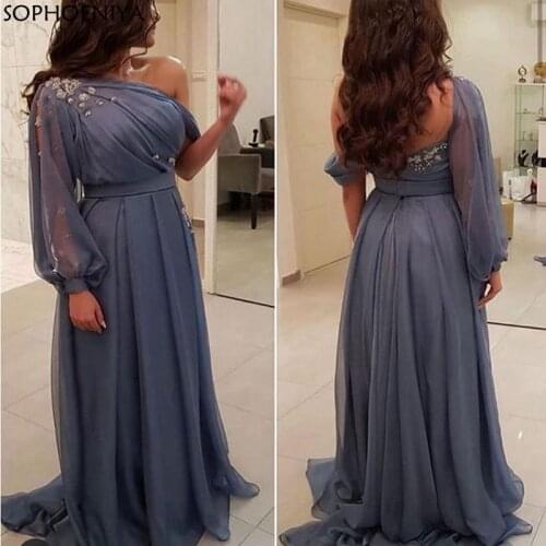 New Arrival robe soiree evening gown dubai evening dresses 2021 Muslim evening dress Party vestido festa longo