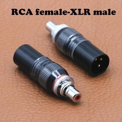 1pcs TONEKATE XLR male gold plated to CMC plated guy RCA seat fever audio balance Canon to lotus female plug