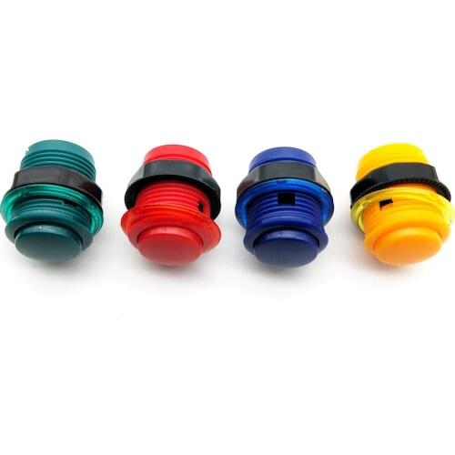 10 pcs 28mm Colorful Push Button Built-in Switch for Arcade game Joystick PS2 PS3 Xbox 360 Mame Jamma Raspberry pi pandora box