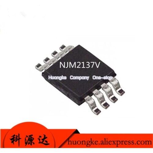 10PCS/LOT NJM2137V TE1 NJM2137 silk screen 2137 MSOP-8