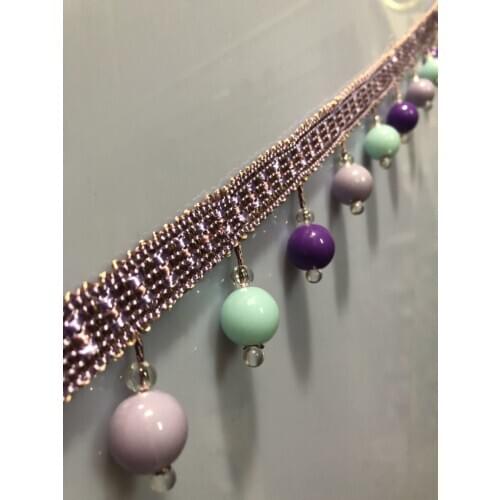 13Yard/Pack European Style Rayon Lace Tassel Fringe Ball Curtain Beads Sofa Tablecloth Accessories Pom Lace Trim Diy Decoration