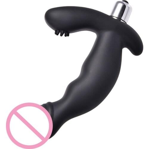 2017 Soft Silicone Anal Vibrator Butt Plug for Woman, Anal Sex Toys, Adult Products Flexible Stimulator Dildo G-Spot Dual ST533
