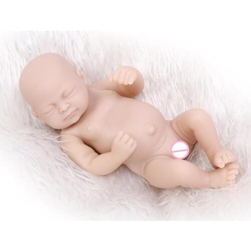 2018 new arrival girl silicone vinyl reborn baby doll mold creative lifelike kits full limb baby toys doll accessories