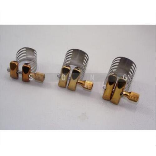 3pcs Tenor sax +Alto sax + Soprano sax Ligature Stainless steelm