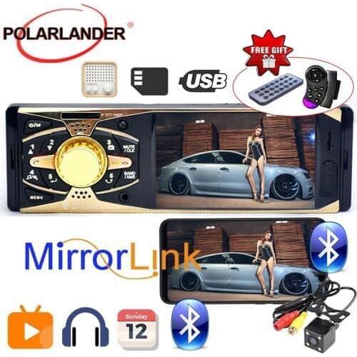 Autoradio 12V 4 inch HD car radio bluetooth car stereo mp5 support rear view camera SD Card Port AUX IN radio cassette player