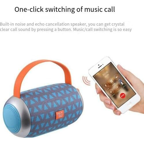 TG112 Support FM AUX TF Card USB Speaker Wireless Bluetooth-compatible Loudspeaker Outdoor Waterproof Surround Bass Speakers