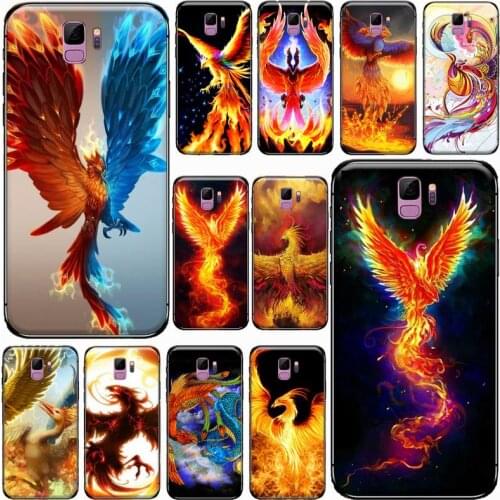 The rising Fire Phoenix bird Phone Case For Samsung Galaxy S5 S6 S7 S8 S9 S10 S10e S20 edge plus lite