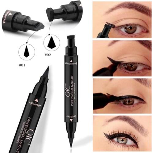 Double-ended Eyeliner Liquid Cosmetic Pencil Waterproof Sweat-proof Non-dizzy Long-lasting Black Make-up Cosmetics 20g