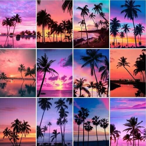 Evershine 5D DIY Full Square Round Diamond Painting Tree Diamond Embroidery Sale Landscape Rhinestone Pictures Handicrafts