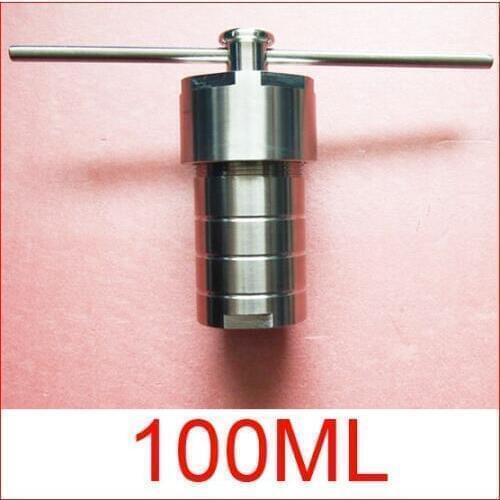 100ml Lined Hydrothermal Synthesis Autoclave Reactor,PTFE lined vessel,F4 lined tank