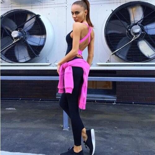 Gym Set Yoga Set Women Fitness Clothing 2021 One Piece Sport Suit Tracksuit Backless Suit Tight Sports Wear Gym Leggings 65-013