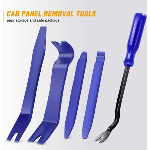 New Car Door Clip Panel Audio Video Dashboard Removal Kit Installer Prying Tool Navigation Disassembly Automobile Nail Puller