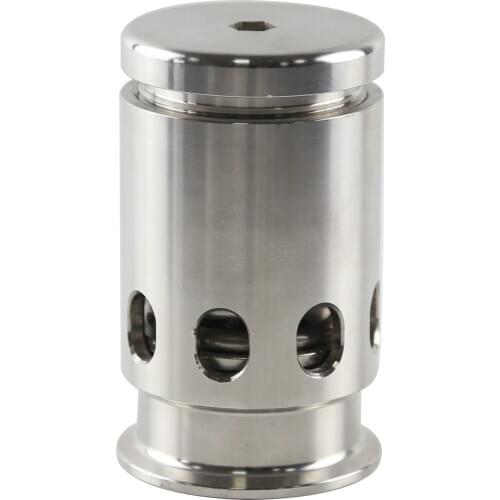 38mm Tri Clamp Ferrule OD 50.5mm Pressure Relief Safety Valve 0.2 mpa Sanitary SUS 304 Stainless Steel Beer Brew Fermenter