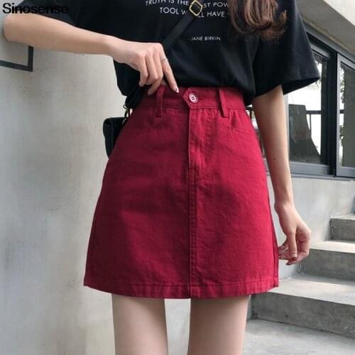 SINOSENSE Denim Skirts For Women