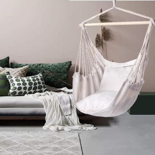 Nordic Hammock Outdoor Indoor Garden Dormitory Bedroom Hanging Chair For Child Adult Swinging Single Safety Chair Furniture