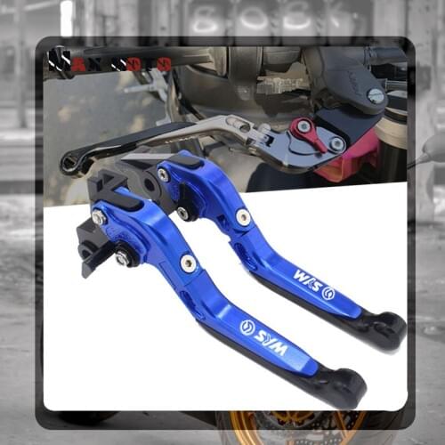 For SYM MAXSYM 300 300i 400 400i ALL YEAR Motorcycle CNC Adjustable Folding Extendable Brake Clutch Lever With logo