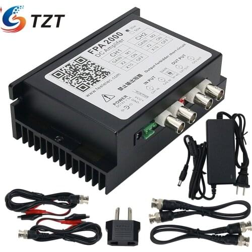 TZT High Power Amplifier Signal Generator Dual Channel DC Amplifier Drive Coil Vibrator FPA2000-30W/50W