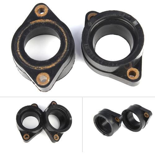 2Pcs Motorcycle Carburetor Carb Holder Intake Boot Set w/ Gaskets For Yamaha TX650 A 1974 & XS650 B C D 1975 1976 1977