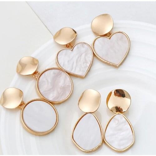 2021 New Trend Of European And American Style Geometric Earrings Fashion Simple And Versatile Boucle Oreille Femme Pendientes