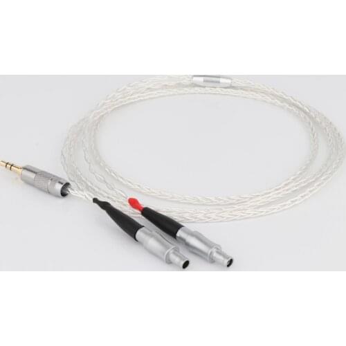 8Cores Headphone Upgrade Cable With 2.5/3.5/4.4mm/6.35/XLR Balanced For HD800 HD800S HD820