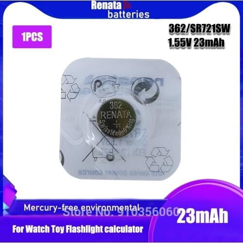 Renata Silver Oxide Watch Battery 362 SR721SW 721 1.55V 100% original brand renata 362 renata 721 battery
