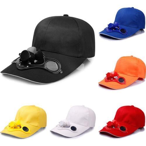 Solar Power Baseball cap with fan Unisex Hat fan hat Cooling CAP Baseball Summer Cap Fan Caps Outdoor cap fan